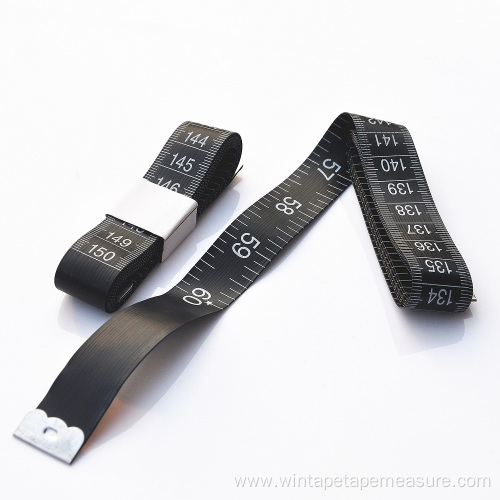 60" Dressmaking Black Fiberglass Tape Measure
